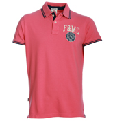 Franklin Marshall Franklin and Marshall Geranium Pink Pique Polo