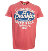 Franklin Marshall Franklin and Marshall Geranium Pink T-Shirt