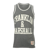 Franklin Marshall Franklin and Marshall Grey and White Sleeveless