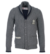 Franklin Marshall Franklin and Marshall Grey Melange Chunky Shawl