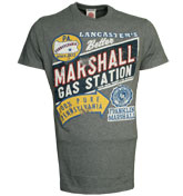 Franklin Marshall Franklin and Marshall Grey T-Shirt with Printed