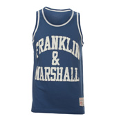 Franklin and Marshall Navy and White Sleeveless