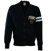 Franklin Marshall Franklin and Marshall Navy Buttoned Cardigan