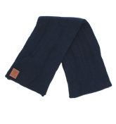 Franklin and Marshall Navy Ribbed Scarf