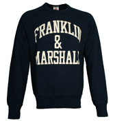 Franklin Marshall Franklin and Marshall Navy Sweatshirt with Cream