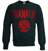 Franklin Marshall Franklin and Marshall Navy Sweatshirt with Red