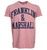 Franklin Marshall Franklin and Marshall Pink T-Shirt