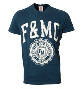 Franklin Marshall Franklin and Marshall Sea Blue T-Shirt