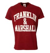Franklin Marshall Franklin and Marshall Vintage Wine T-Shirt