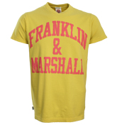 Franklin Marshall Franklin and Marshall Yellow T-Shirt