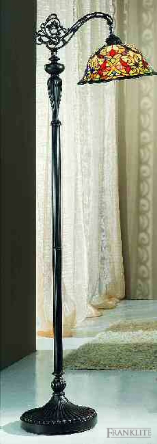 Franklite An exclusive tiffany glass standard lamp