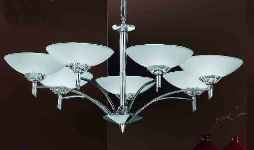 Fizz chrome finished ceiling light