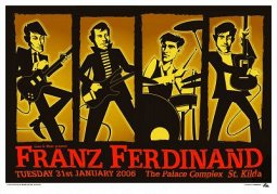 FRANZ FERDINAND Limited Edition Concert Poster - by Tom Cleave