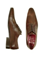 Handmade Brown Italian Leather Wingtip Dress Shoes