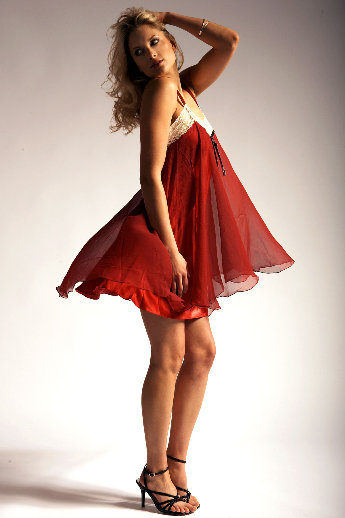 Nightie in Red by Fred and Ginger, Exclusive to BeCheeky