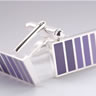 Purple Enamelled Cufflinks