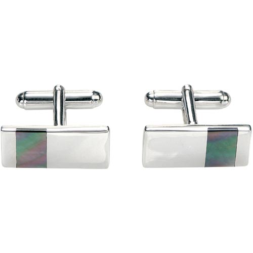 Shell Cufflinks In Sterling Silver By Fred Bennett