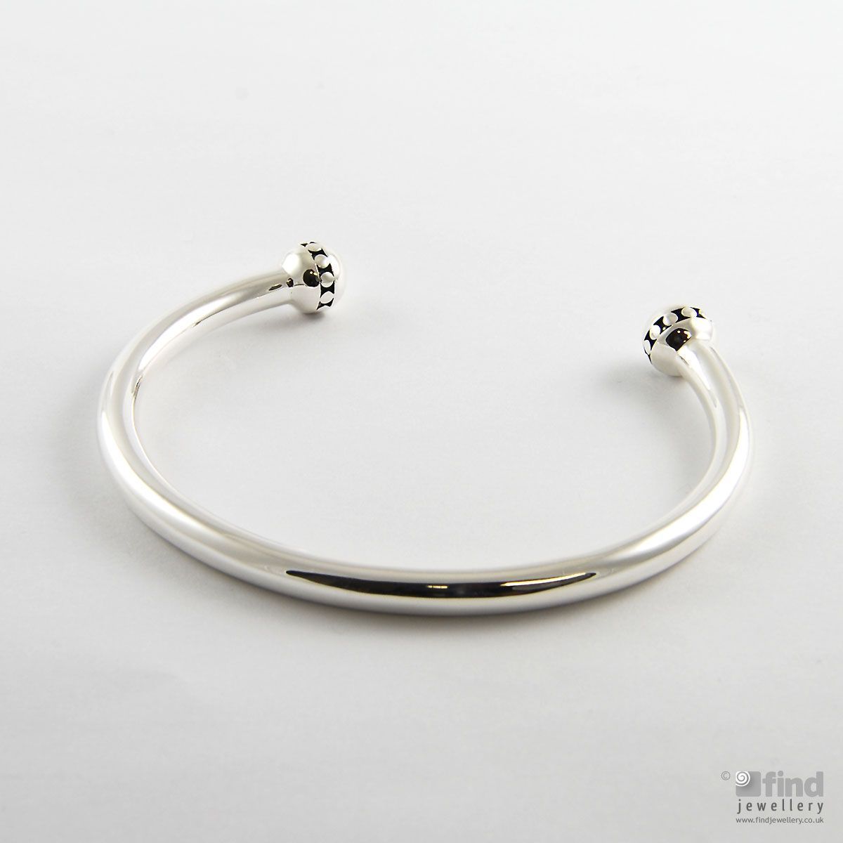 Sterling Silver Torque Bangle