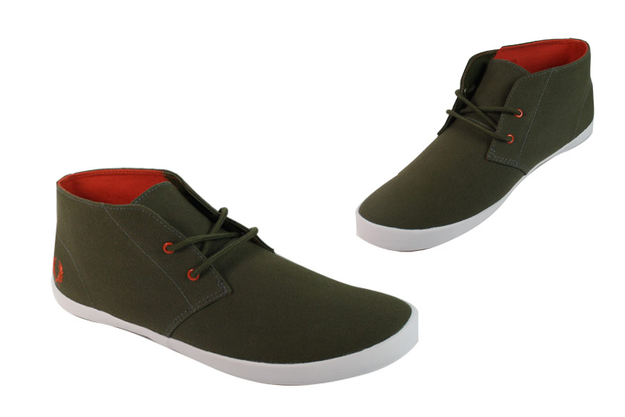 Fred Perry - Byron Mid Canvas - Iris Leaf /