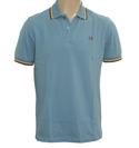 Fred Perry Airforce Blue Pique Polo Shirt