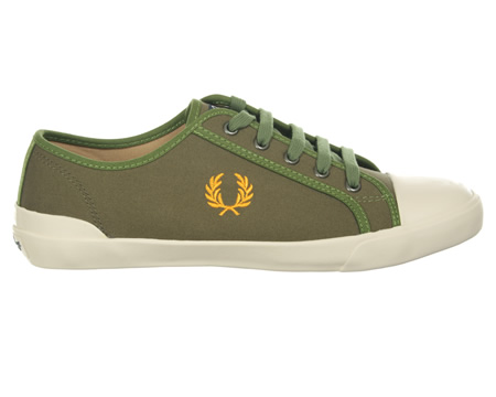Fred Perry Beresford Iris Leaf Canvas Trainers