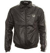 Fred Perry Black and White Nylon Track Jacket