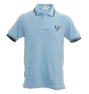 Fred Perry Blue Pique Polo Shirt (Limited Edition)