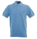 Fred Perry Blue Twin Tipped Polo Shirt