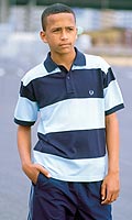 Fred Perry Boys Striped Polo Shirt