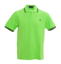 Fred Perry Bright Green Pique Polo Shirt