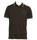 Fred Perry Brown Pique Cotton Polo Shirt