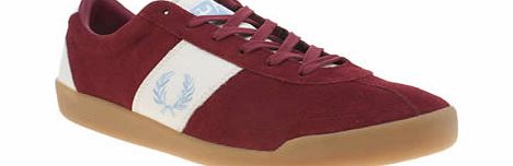 Fred Perry Burgundy Stockport Trainers