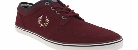 Fred Perry Burgundy Stratford Trainers