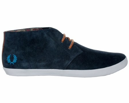 Byron Mid Navy Suede Boots