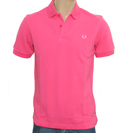 Fred Perry Cerise Pink Pique Polo Shirt