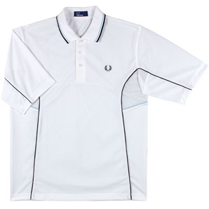 Fred Perry Classic Performance Polo Shirt- White- Large