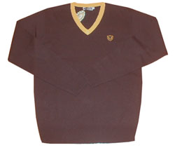 Contrast trim school jumper