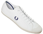 Fred Perry Duke White Canvas Trainers