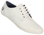 Fred Perry Foxx White Leather Plimsoll