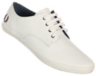 Foxx White Leather Plimsoll