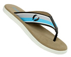 Fred Perry Grey/Aqua/Brown Seymour Flip Flops