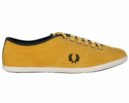Hayes Unlined Yellow Suede Trainers