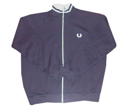 Fred Perry High neck track jacket navy
