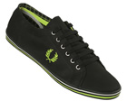 Fred Perry Kingston Black/Green Twill Tipped