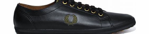 Fred Perry Kingston Black Leather Trainers
