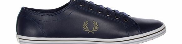 Fred Perry Kingston Blue Leather Trainers