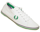 Fred Perry Kingston White Twill Tipped Canvas