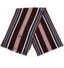 Fred Perry Mahogany Stripe Tassle Scarf