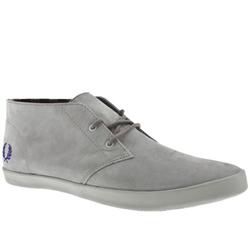 Male Byron Mid Nubuck Nubuck Upper Fashion Trainers in Grey