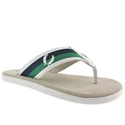Male Seymor Leather Leather Upper in White and Green